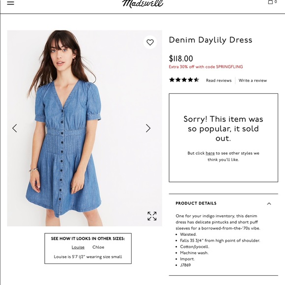 madewell daylily dress